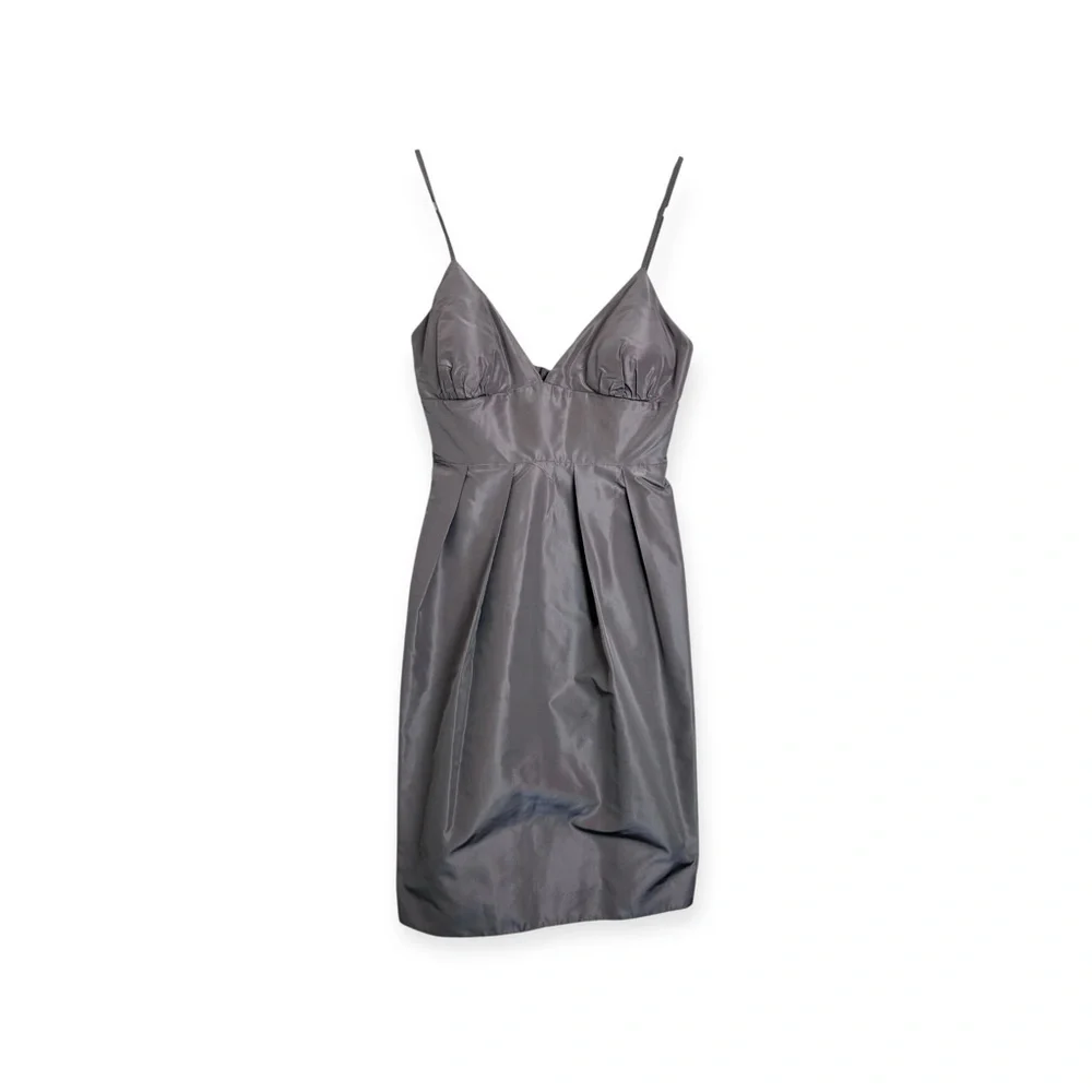 J. Crew - Silk Taffetta Taupe Cocktail Dress - 6